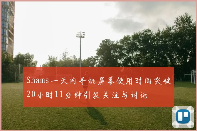 Shams一天内手机屏幕使用时间突破20小时11分钟引发关注与讨论