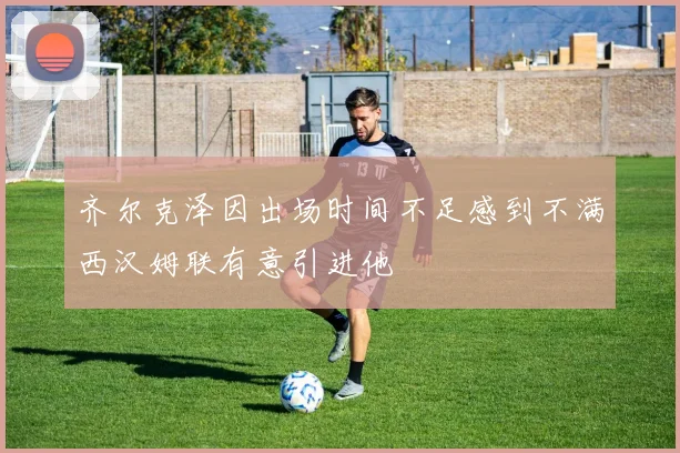 齐尔克泽因出场时间不足感到不满西汉姆联有意引进他