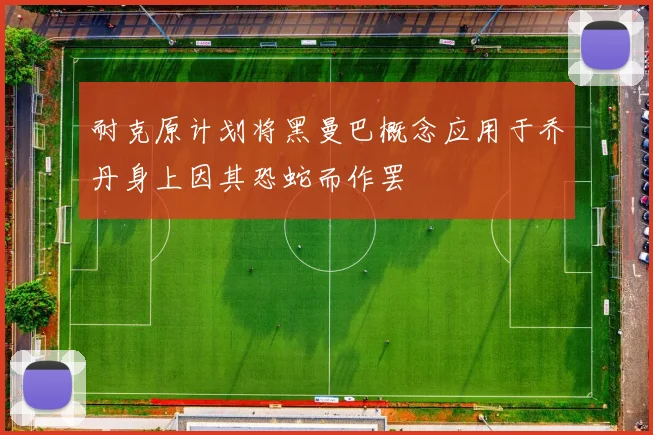 耐克原计划将黑曼巴概念应用于乔丹身上因其恐蛇而作罢